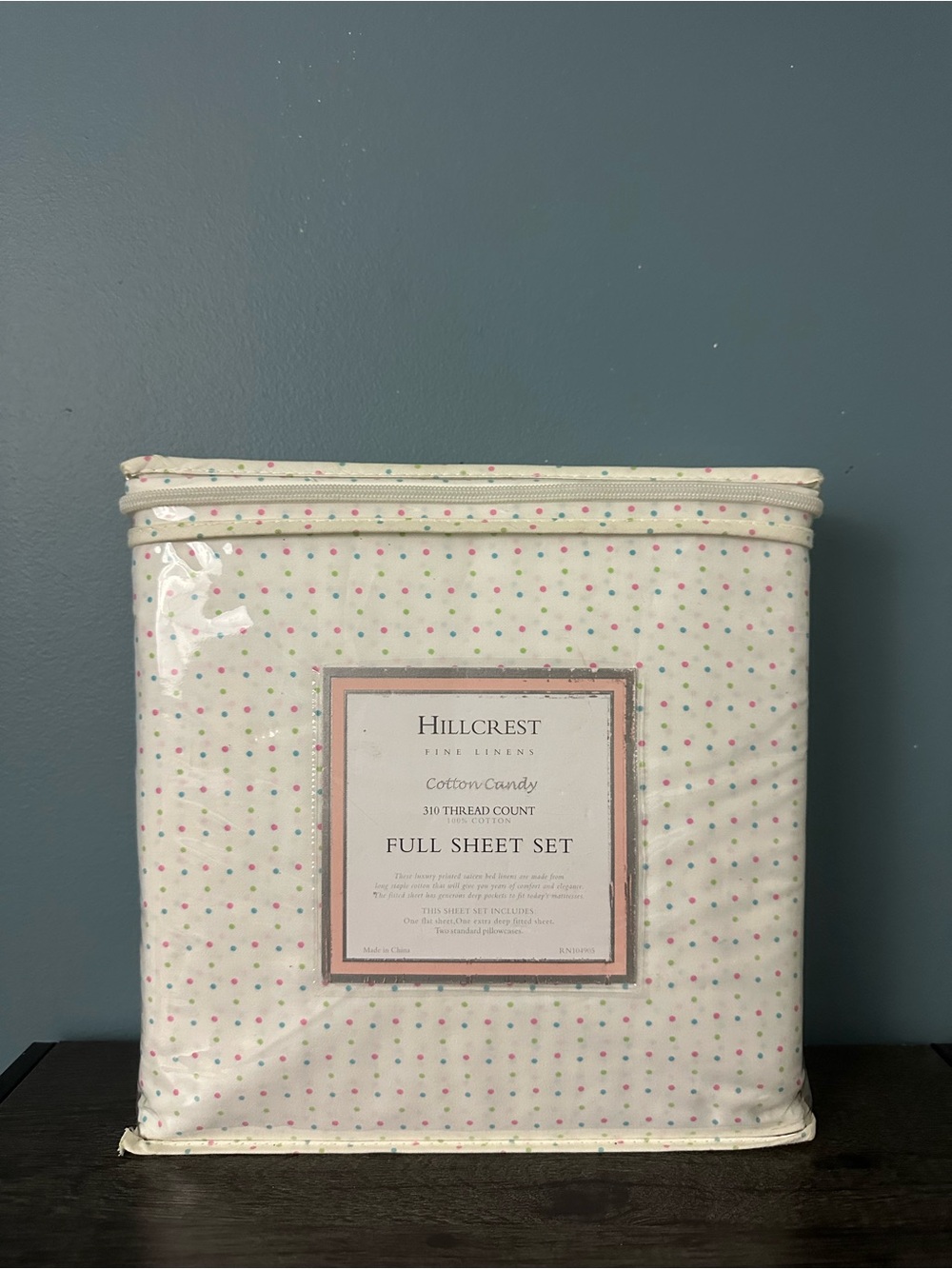 Hillcrest Fine Linens 310TC Rainbow Full Sheet Set Luxury Sateen 100% Cotton New